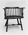 Armchair, Tulip poplar, maple, oak, American