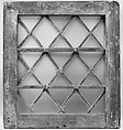 Window Sash, Wood, glass, and lead, American