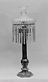 Lamp, Brass, blown glass, American