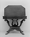 Card Table, Mahogany, brass, white pine, American