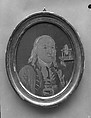Portrait Panel of Benjamin Franklin, Linden, holly, sycamore or harewood