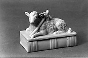 Box, Parian porcelain, American