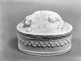 Trinket Box, Parian porcelain, American