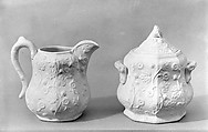 Sugar Bowl, Fenton&#39;s Works (1847–1848), Parian porcelain, American