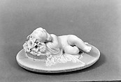 Box Cover, Parian porcelain, American