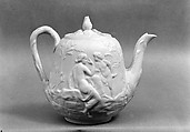 Teapot, Parian porcelain, American