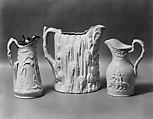 Pitcher, Fenton&#39;s Works (1847–1848), Parian porcelain, American