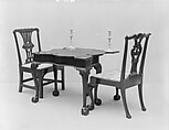 Card Table, Mahogany, white oak, yellow poplar, white pine, American