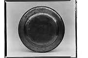Dish, Joseph Leddel Sr. (ca. 1690–1754), Pewter, American