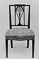 Side Chair, Mahogany, ash, American
