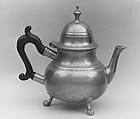 Teapot, William Will  American, Pewter, teak, American