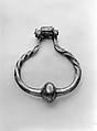 Knocker, Iron, silver-plated brass, American