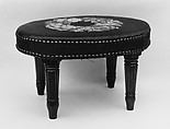 Footstool, Duncan Phyfe American, born Scotland, Mahogany, American