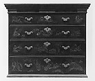 Chest of Drawers, Japanned maple, japanned white pine, white pine; brass, American