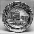 Cup Plate, Ralph Stevenson & Williams (active ca. 1825–27), Earthenware, transfer-printed, British (American market)