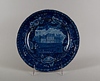 Plate, Enoch Wood & Sons (British, active Burslem, 1818–46), Earthenware, transfer-printed, British (American market)