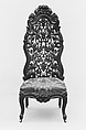 Slipper Chair, John Henry Belter (American, born Germany 1804-1863 New York), Rosewood, ash (secondary wood), modern upholstery, American