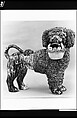 Standing poodle, Attributed to United States Pottery Company (1852–58), Earthenware, American
