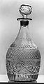 Decanter, Blown molded lead glass, American
