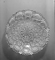 Bowl, Lacy pressed glass, American