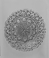 Dish, Lacy pressed glass, American or French