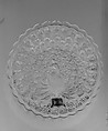 Plate, Lacy pressed glass