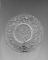 Bowl, Lacy pressed glass, American
