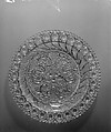Plate, Lacy pressed glass, American