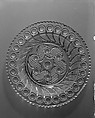 Plate, Lacy pressed glass, American