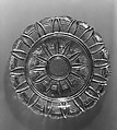 Plate, Lacy pressed glass, American