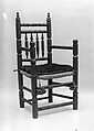 Spindle-back armchair, Maple, soft maple, ash, American