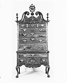 High chest of drawers, Mahogany, tulip poplar, yellow pine, American