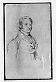 Portrait of a Man, Thomas Sully (American, Horncastle, Lincolnshire 1783–1872 Philadelphia, Pennsylvania), Conté crayon and white-chalk heightening on heavy, toned (formerly blue) wove paper, American