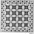 Quilt, Pineapple pattern, Ann Downing Hegeman, Cotton, American