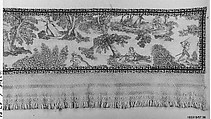 Valance, Printed cotton, English fabric, American