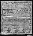 Embroidered sampler, Caroline Carleton (born ca. 1810), Silk on linen, embroidered, American