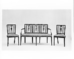 Settee, Ash, cherry, white pine, American