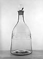 Decanter, Blown glass, American