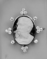 Cameo, Onyx, gold, diamonds