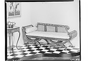 Sofa, Attributed to the Workshop of Duncan Phyfe (American (born Scotland), near Lock Fannich, Ross-Shire, Scotland 1768/1770–1854 New York), Mahogany, gilt brass, tulip poplar, American