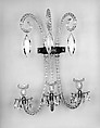 Wall Sconce, Cut blown glass, American