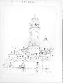San Pietro di Castello, Venice, Andrew Fisher Bunner (1841–1897), Black ink and graphite traces on off-white wove paper, American
