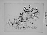 Sketch of Venice, Andrew Fisher Bunner (1841–1897), Black ink on off-white wove paper, American