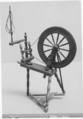 Spinning Wheel, Wood; Maple, oak