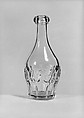 Half-pint Decanter, Pressed glass, American