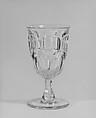 Goblet, Pressed glass, American