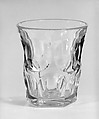 Tumbler, Pressed glass, American