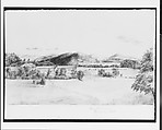 View of Brattleboro, Vermont, John Cheney (American, Manchester, Connecticut 1801–1885 Manchester, Connecticut), Graphite on off-white wove paper, American