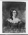 Portrait of a Woman; Possibly Mrs. Hattie Laroox, J. Z., Brush and brown ink and sgraffito on transparent parchment, American