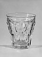 Tumbler, Pressed glass, American